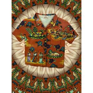 Set Of 8 Island Heritage Hawaiian Shirt Shaped Aloha Themed Cork Backed Coasters